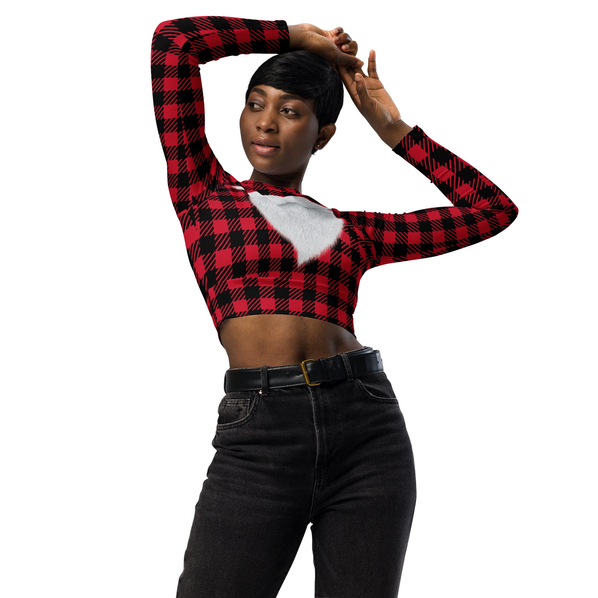 plaid-christmas-colors-santa-cropped-long-sleeved-top-girls-wickedyo6